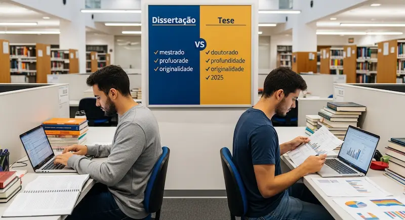 Dissertação vs. Tese